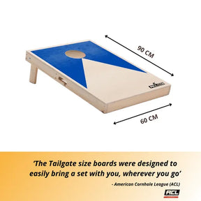 Cornhole Set - 90x60 - Blue Cornhole sets Wicked Wood Games