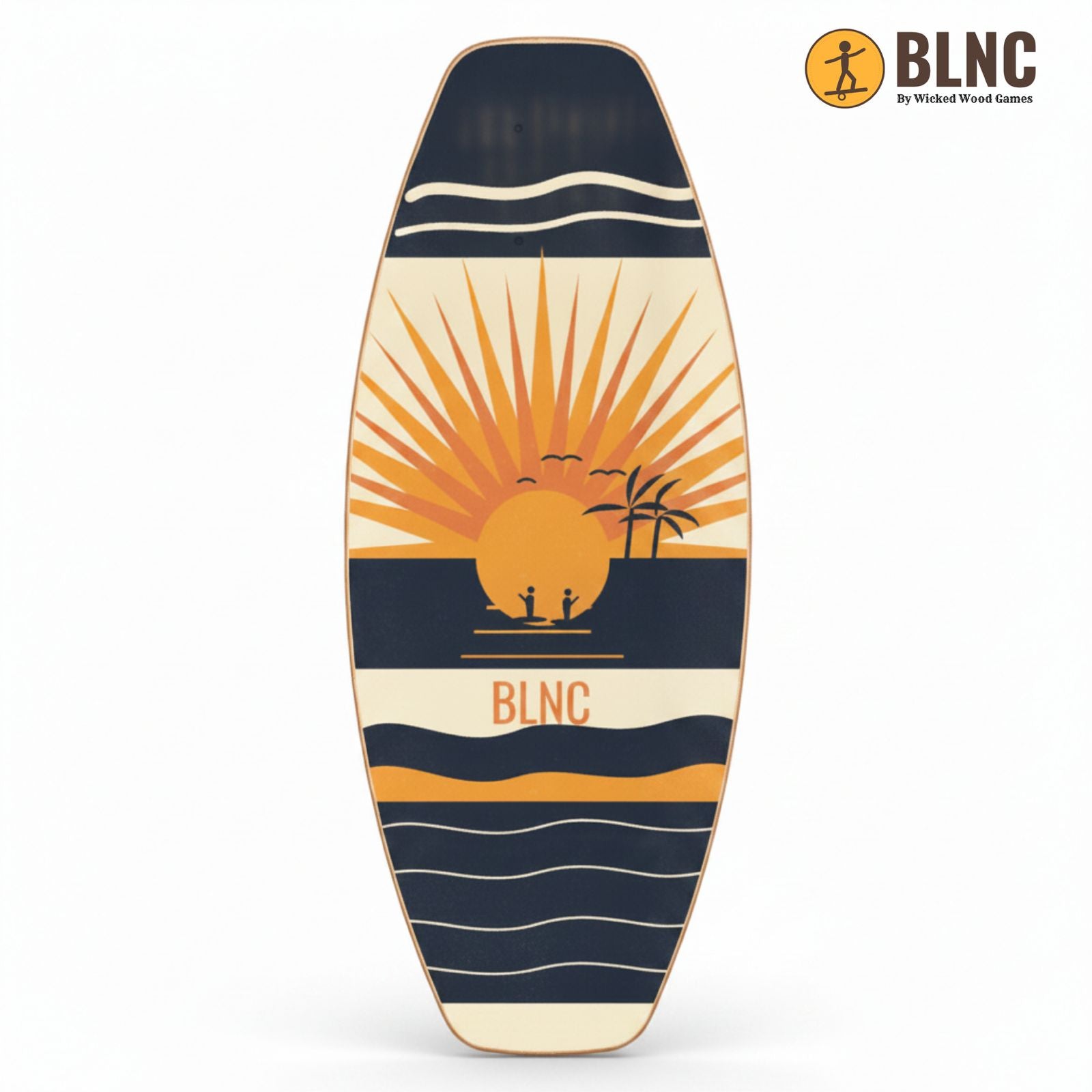 BLNC Trick Balance Board - Go Fishing - Board Bovenaanzicht